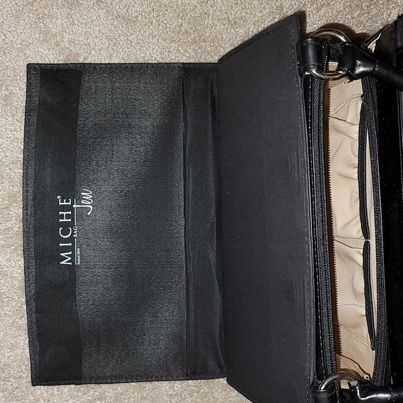 MICHE Snakeskin Embossed Magnetic Shell for the Classic Bag Bronze Black - Picture 9 of 11